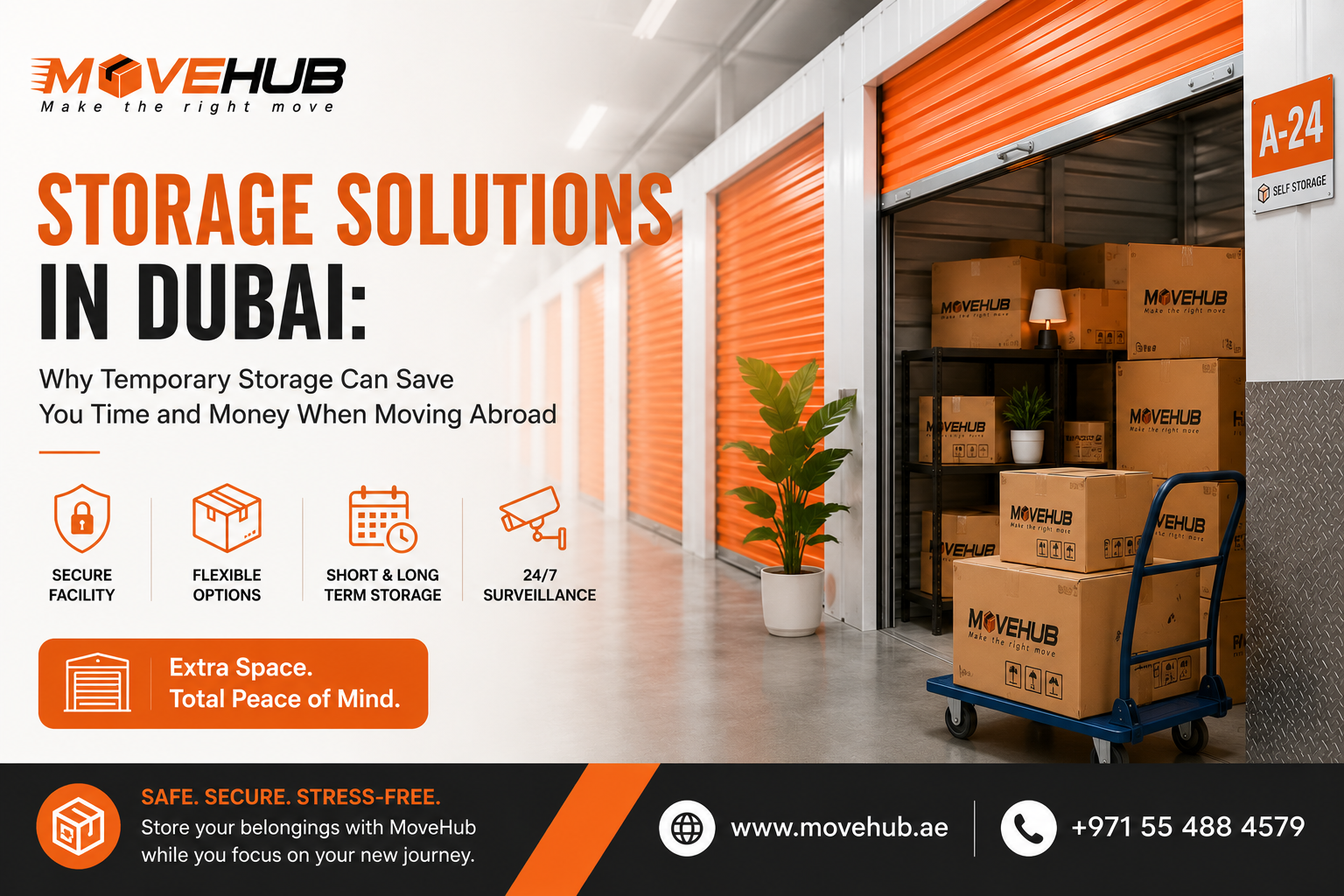 Storage solutions in Dubai with secure temporary storage for international moving