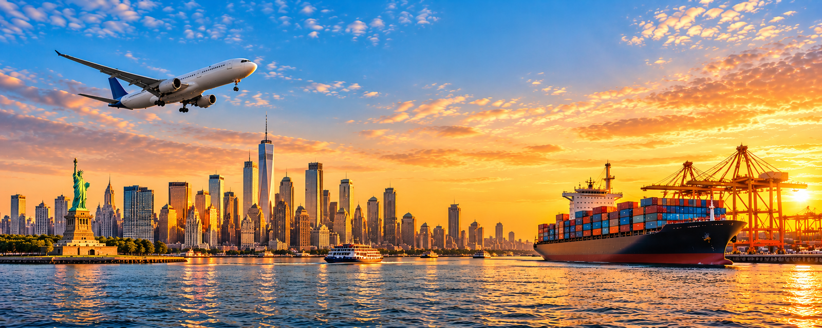 Household belongings professionally packed for an international move from Dubai to USA